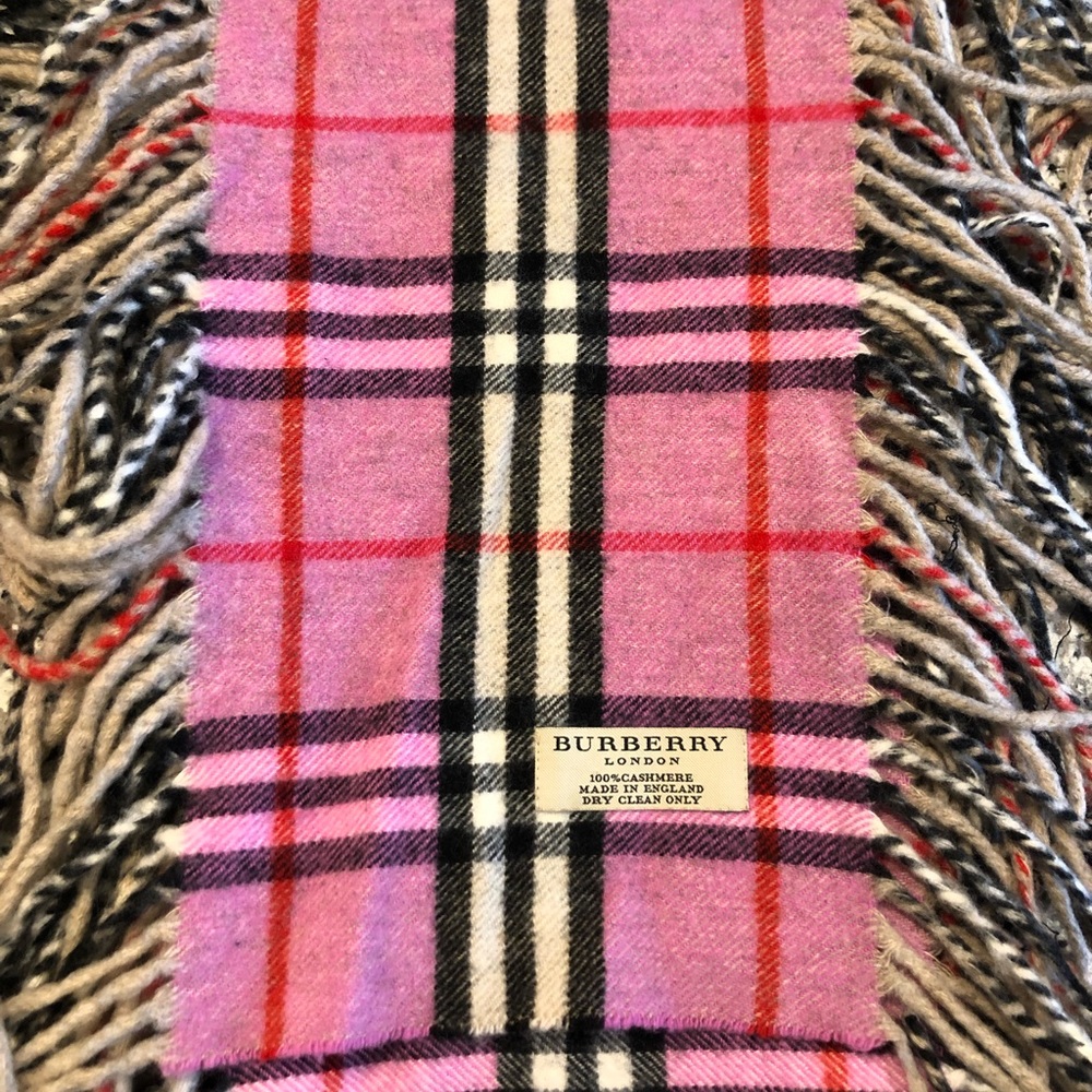 Burberry Check Cashmere Scarf